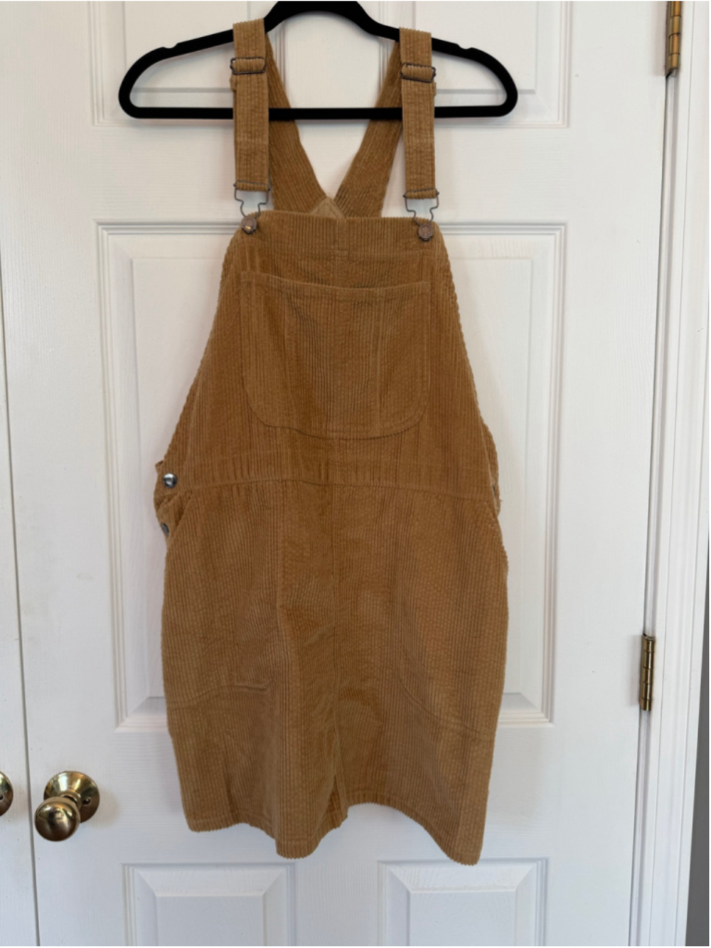 Women's Corduroy Overall Dress Tan. Sz Lg